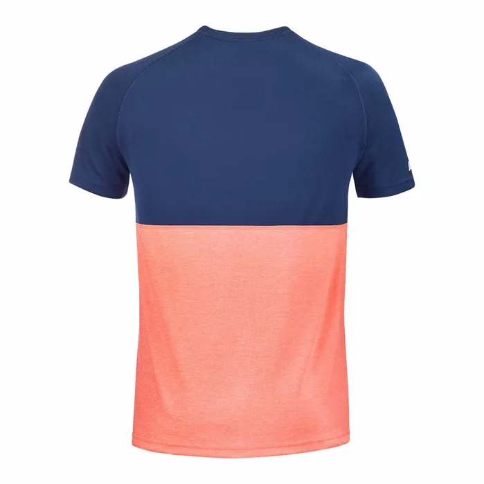 Men Tops Babolat Play Crew Neck Tee Orangedark Blue