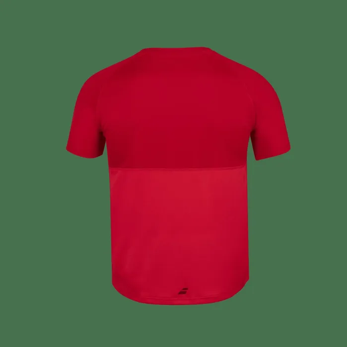 Men Tops Babolat Play Crew Neck Tee Red Men Tops Babolat Play Crew Neck Tee Red