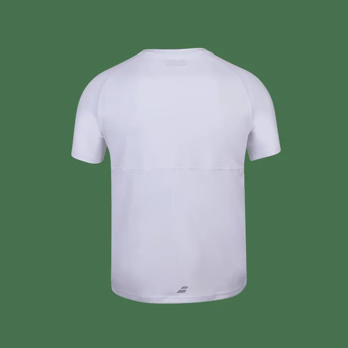 Men Tops Babolat Play Crew Neck Tee White Men Tops Babolat Play Crew Neck Tee White