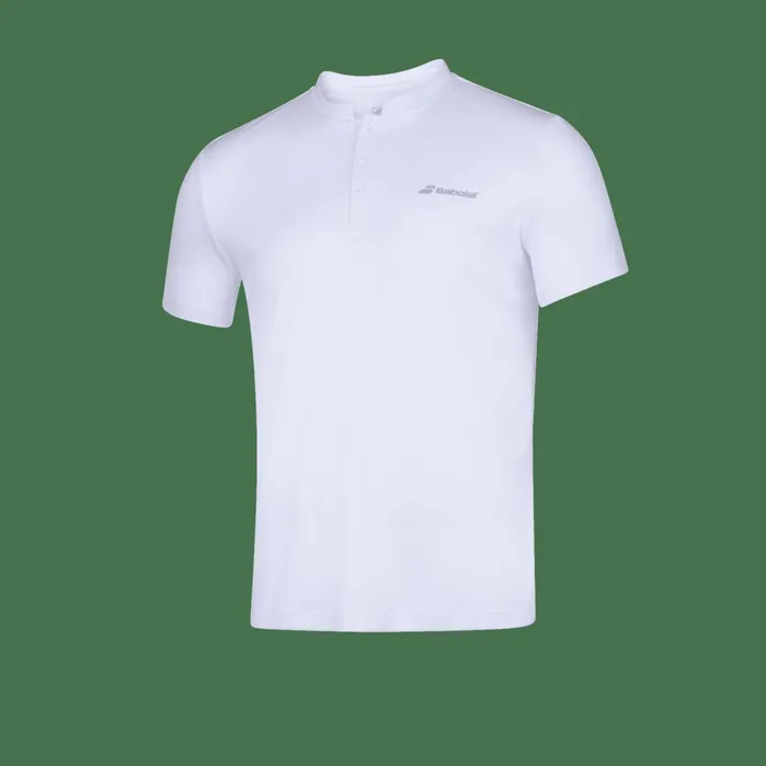 Men Tops Babolat Play Polo White Men Tops Babolat Play Polo White