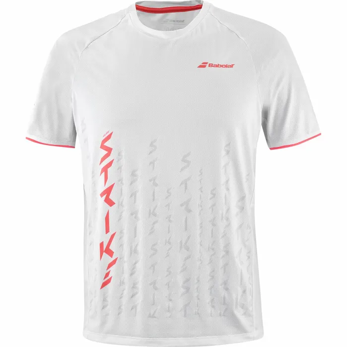Men Tops Babolat Strike Crew Neck Tee Men White Red