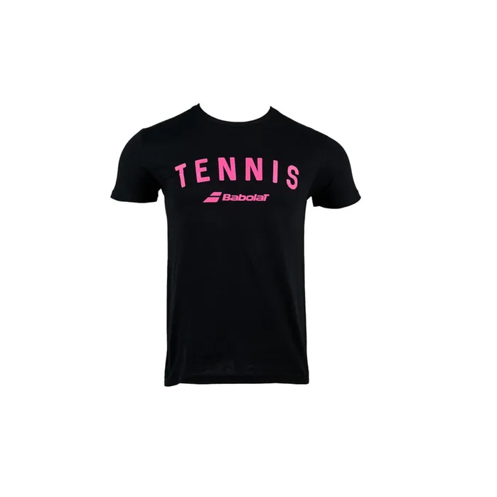 Men Tops Babolat Tennis Logo Tee Black