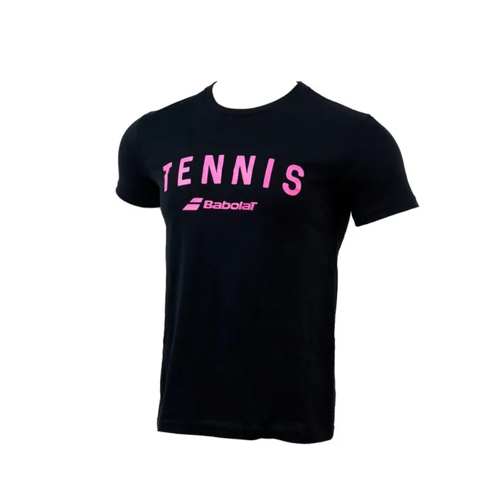 Men Tops Babolat Tennis Logo Tee Black
