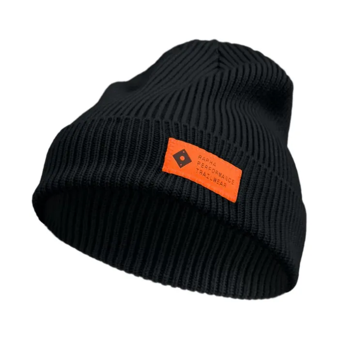 Men Trail Beanie Rapha Performance Trail Wear Dark Greenblackblackorange Rapha Hats Gloves and Accessories