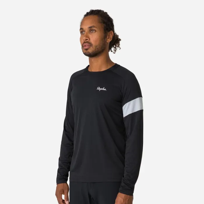 Men Trail Long Sleeve Technical Tshirt Kentucky Blue Arctic Iceblacklight Greyolivedark Khakisilveroffwhite Rapha TShirts and Tops