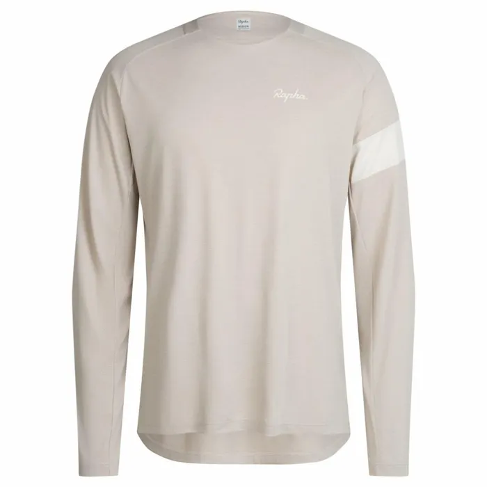 Men Trail Long Sleeve Technical Tshirt Kentucky Blue Arctic Iceblacklight Greyolivedark Khakisilveroffwhite Rapha TShirts and Tops
