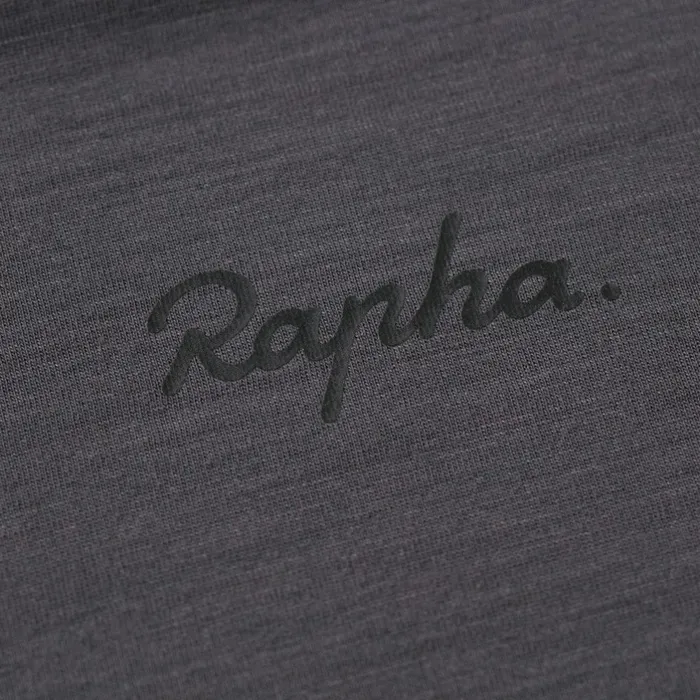 Men Trail Merino Short Sleeve Tshirt Dark Greyblack Rapha TShirts and Tops