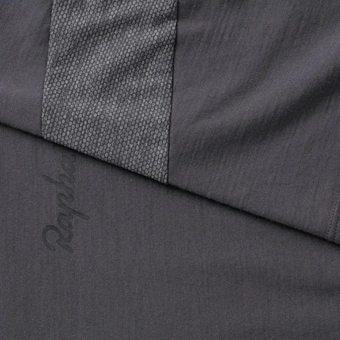 Men Trail Merino Short Sleeve Tshirt Dark Greyblack Rapha TShirts and Tops