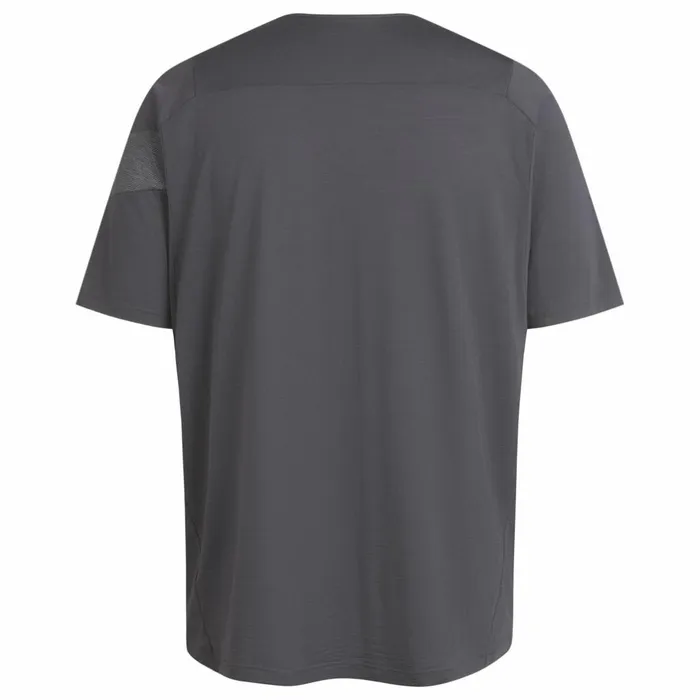 Men Trail Merino Short Sleeve Tshirt Dark Greyblack Rapha TShirts and Tops