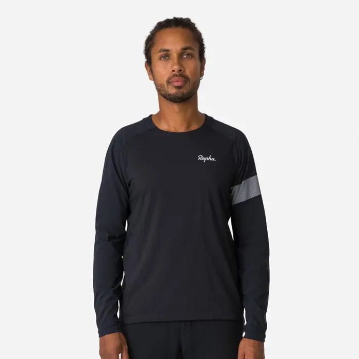 Men Trail Windblock Jersey Rapha Performance Trailwear Blacklight Greywalnut Brownchestnut Brown Rapha TShirts and Tops