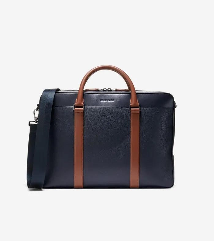 Men Triboro Briefcase Navy Blazernew British Tan Cole Haan Backpacks and Briefcases Men Triboro Briefcase Navy Blazernew British Tan Cole Haan Backpacks and Briefcases