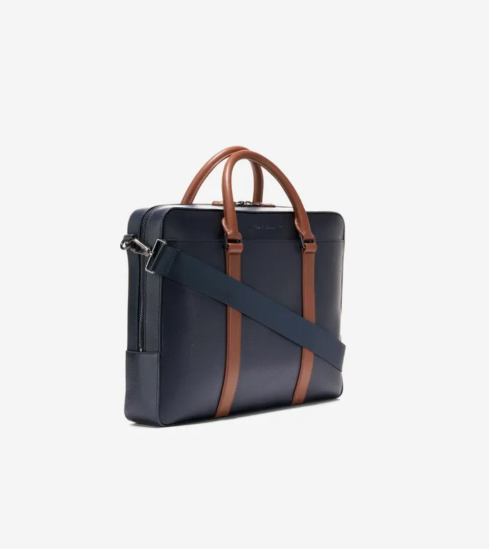 Men Triboro Briefcase Navy Blazernew British Tan Cole Haan Backpacks and Briefcases