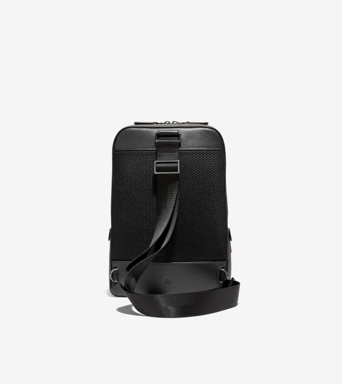 Men Triboro Sling Bag Black Cole Haan Backpacks and Briefcases