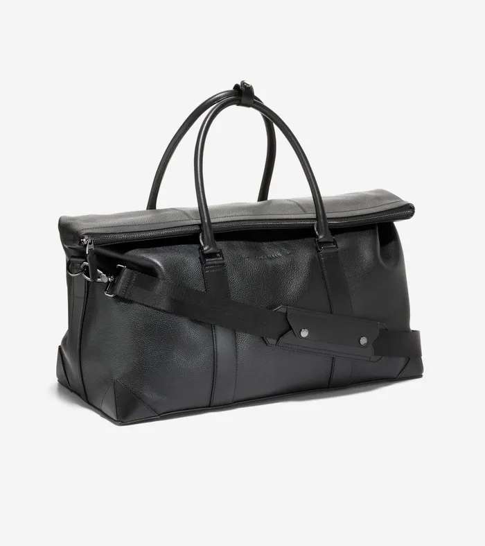 Men Triboro Weekender Bag Black Cole Haan Duffle Bags and Weekenders