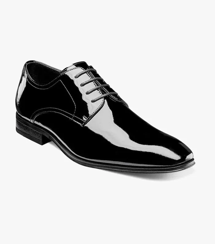 Men Tux Plain Toe Oxford Black Patent Florsheim Dress Shoes