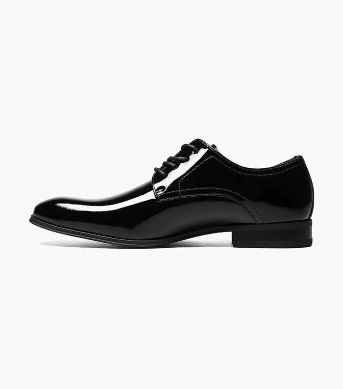 Men Tux Plain Toe Oxford Black Patent Florsheim Dress Shoes
