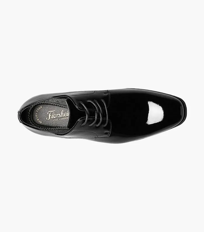 Men Tux Plain Toe Oxford Black Patent Florsheim Dress Shoes
