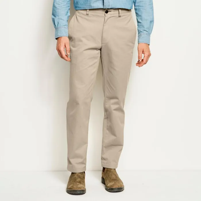Men Ultimate Khakis Plain Front Pants Khaki Orvis Pants