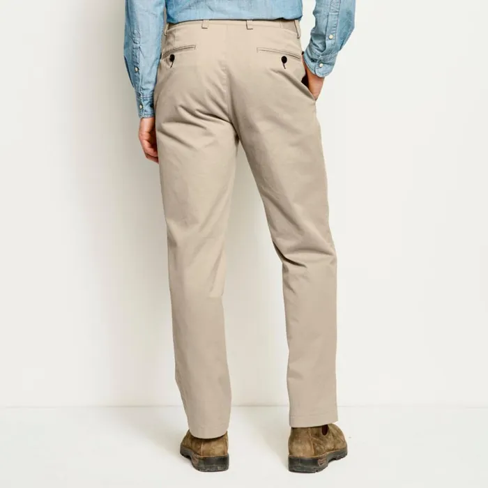 Men Ultimate Khakis Plain Front Pants Khaki Orvis Pants