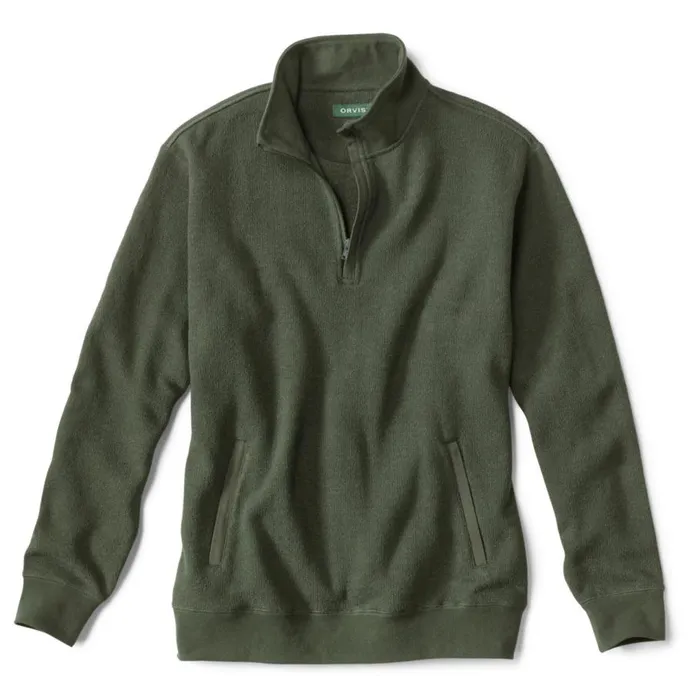 Men UltraSoft QuarterZip Sweatshirt Dark Pine Orvis Sweatshirts