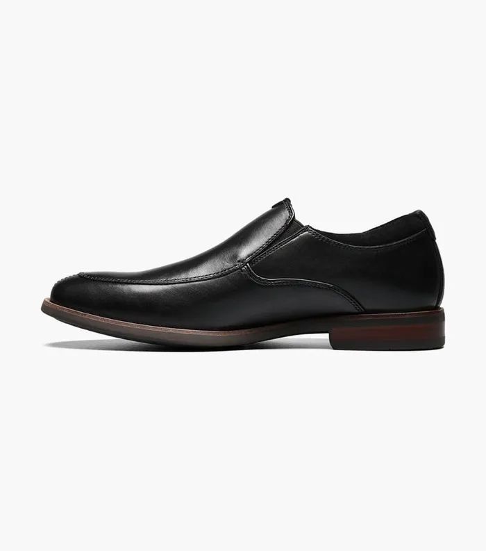 Men Uptown Moc Toe Slip On Black Florsheim Florsheim Comfortech