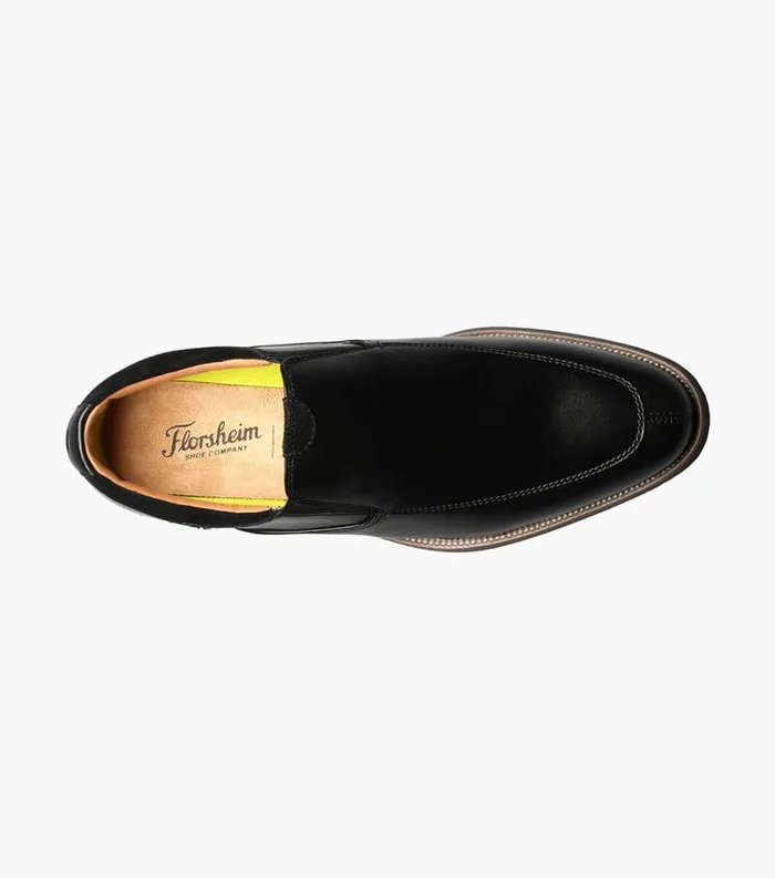 Men Uptown Moc Toe Slip On Black Florsheim Florsheim Comfortech