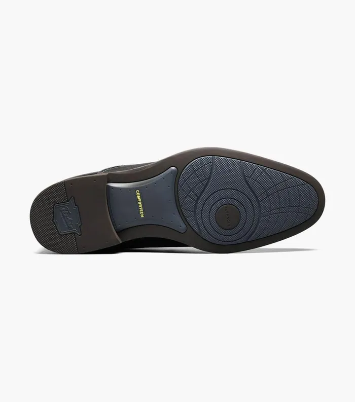Men Uptown Moc Toe Slip On Black Florsheim Florsheim Comfortech