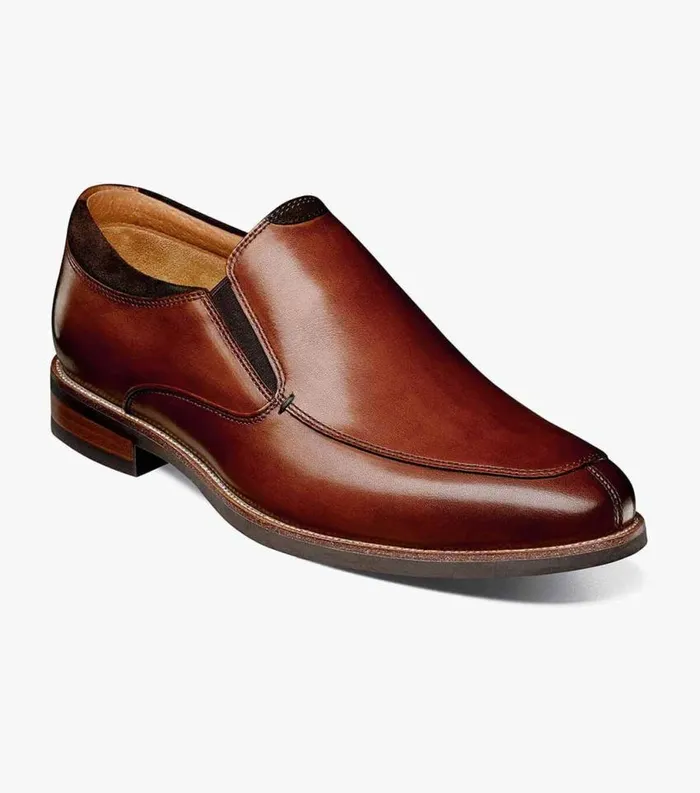 Men Uptown Moc Toe Slip On Cognac Florsheim Florsheim Comfortech
