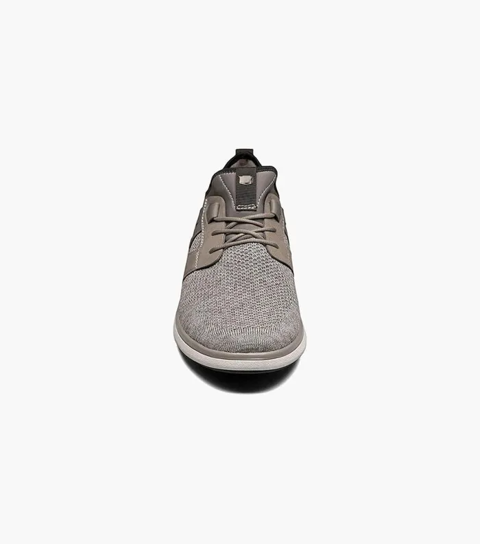 Men Venture Knit Plain Toe Lace Up Sneaker Gray Florsheim Casual Shoes