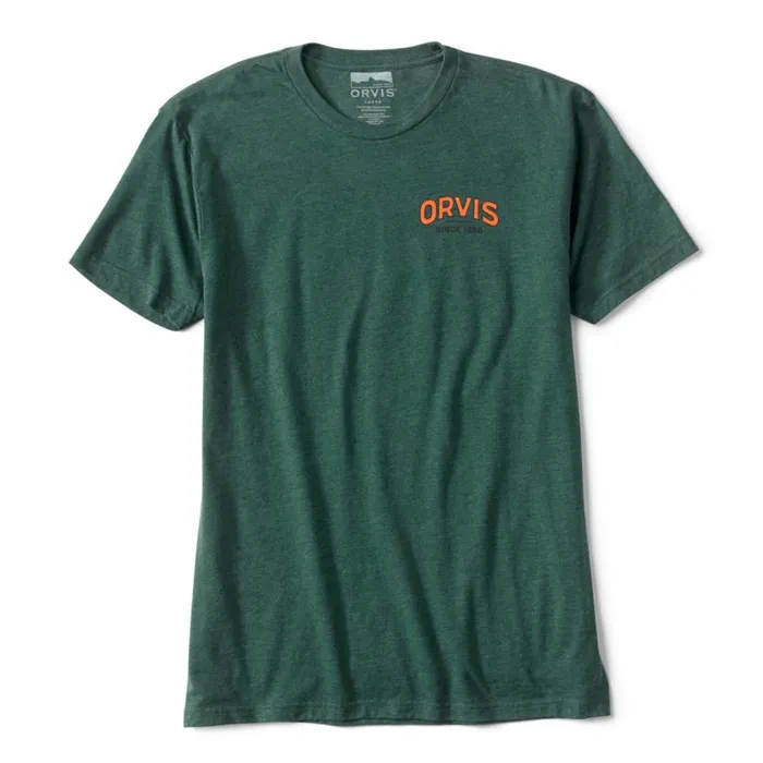 Men Vintage Reel And Flies TShirt Pine Orvis Shirts