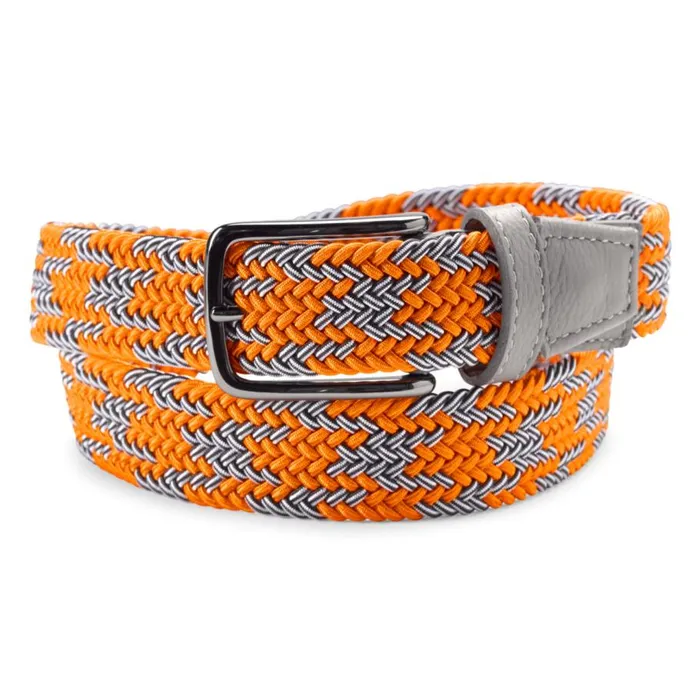 Men Voyager Stretch Belt Orange Multi Orvis Belts