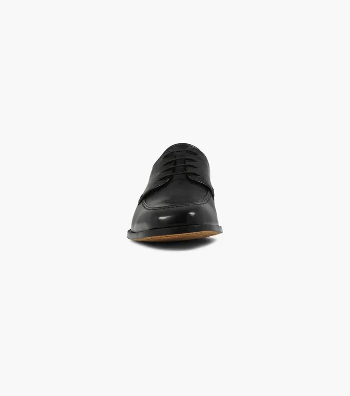 Men Washington Moc Toe Oxford Black Florsheim Dress Shoes