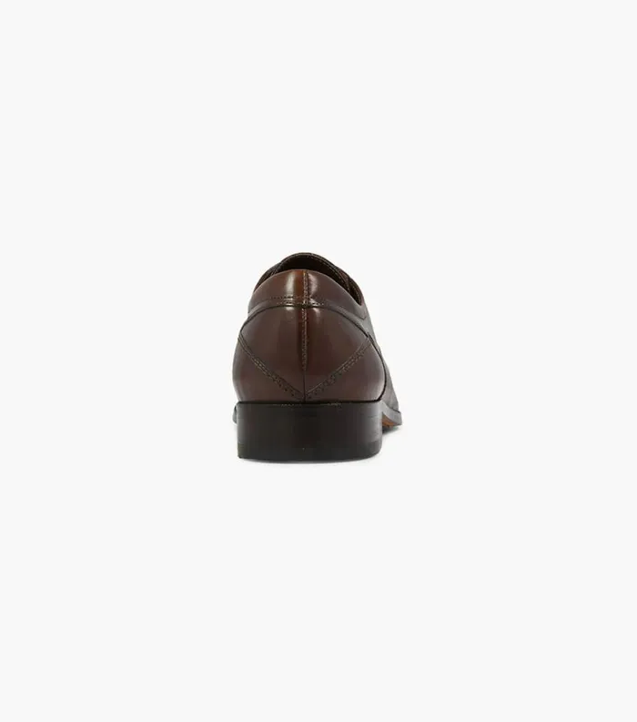 Men Washington Moc Toe Oxford Cognac Florsheim Dress Shoes
