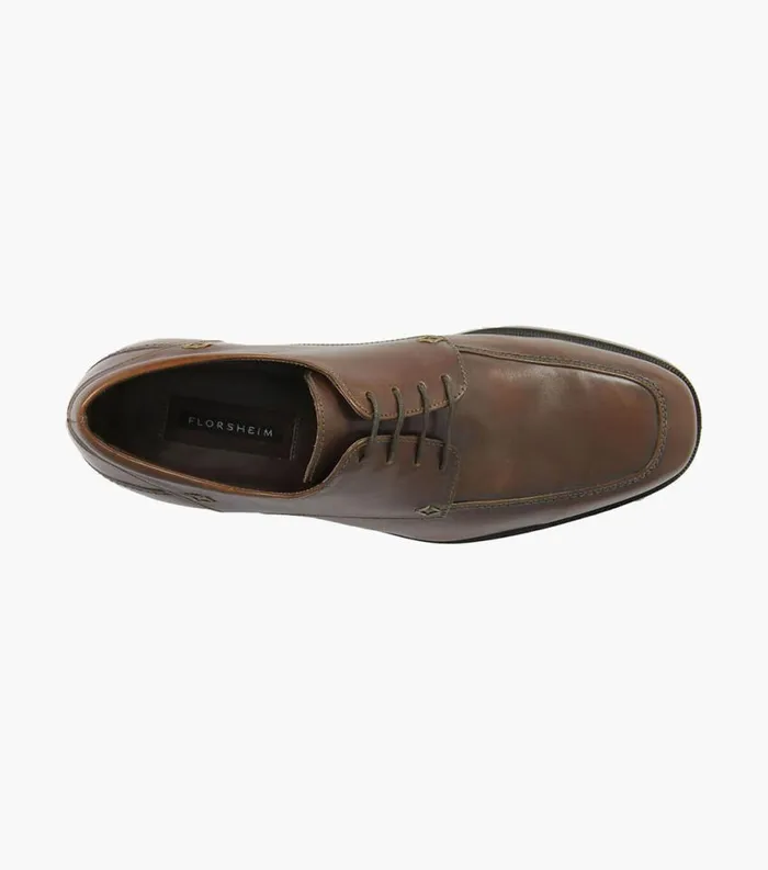 Men Washington Moc Toe Oxford Cognac Florsheim Dress Shoes