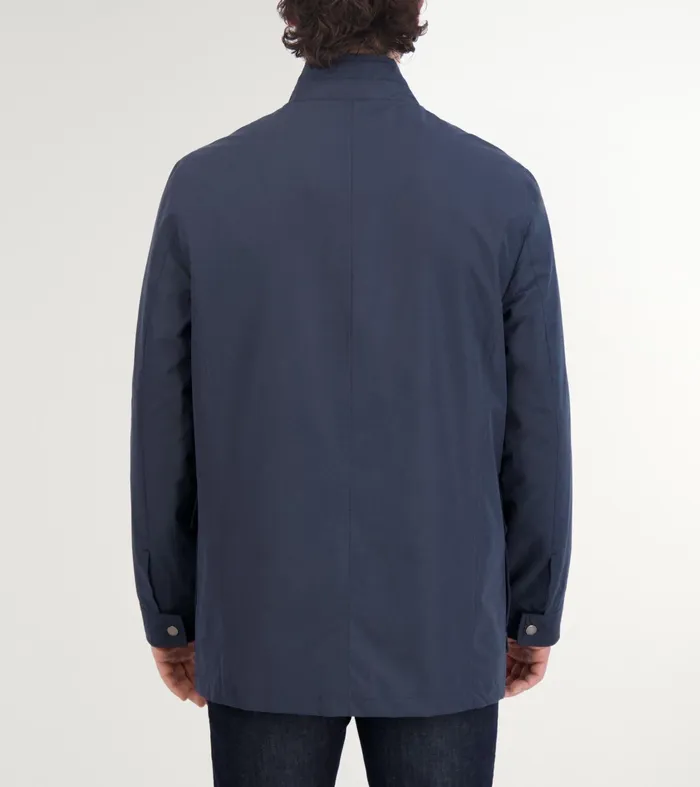 Men WaterResistant Jacket Navy Blue Cole Haan Outerwear