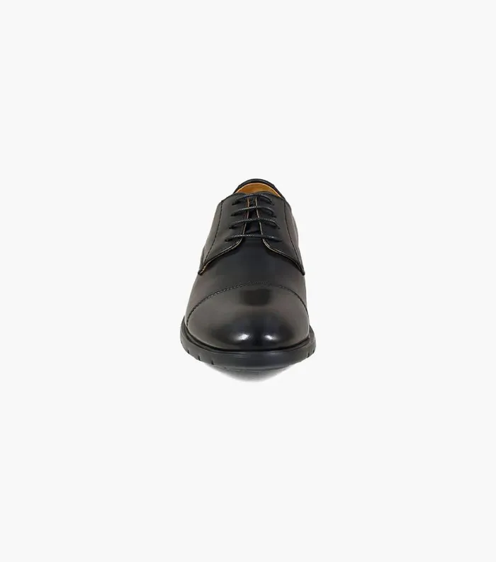 Men Westside Cap Toe Oxford Black Florsheim Casual Shoes