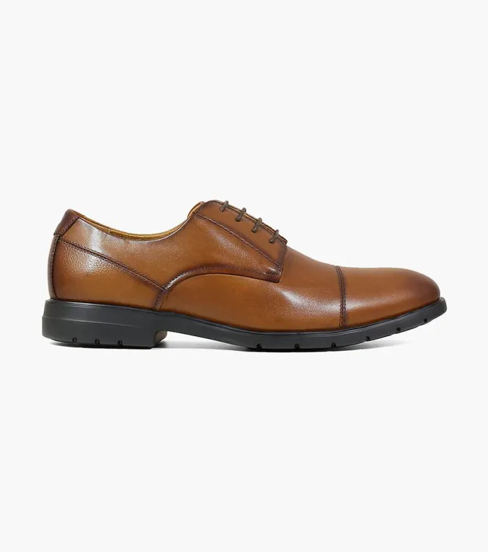 Men Westside Cap Toe Oxford Cognac Florsheim Casual Shoes