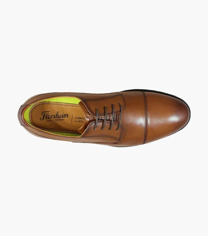 Men Westside Cap Toe Oxford Cognac Florsheim Casual Shoes