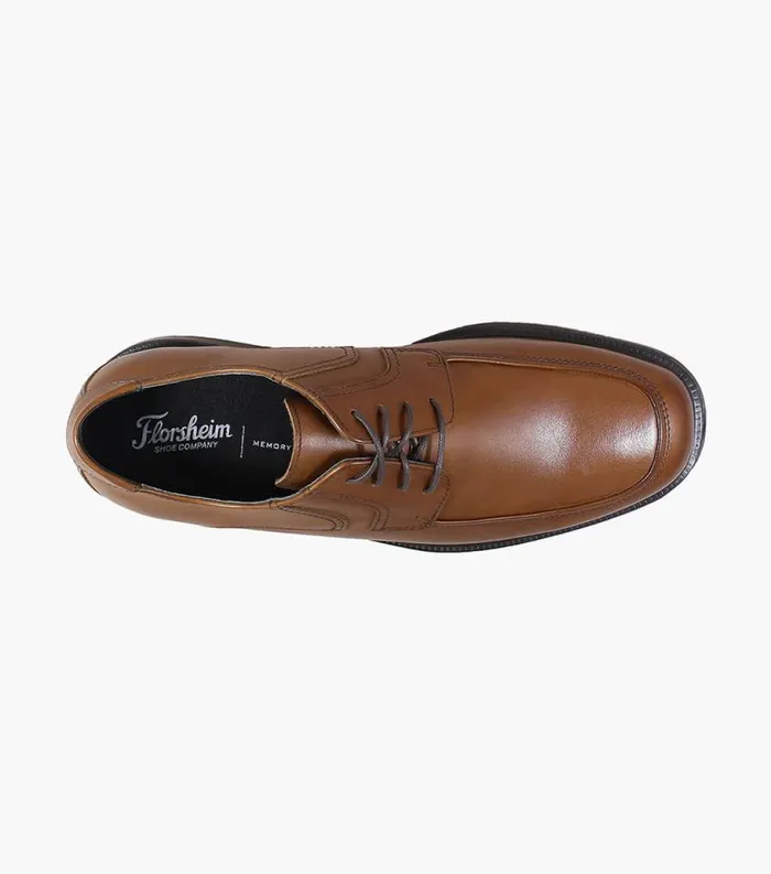 Men Wilder Moc Toe Oxford Cognac Florsheim Dress Shoes
