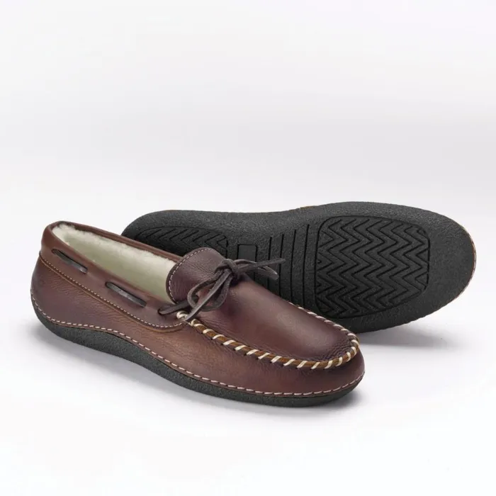 Men Wilmington Slipper Mocs Dark Brown Orvis Slippers