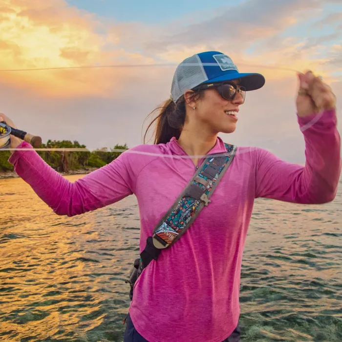 MenWomen Covert Fish Series Trucker Hat Storm Orvis Hats