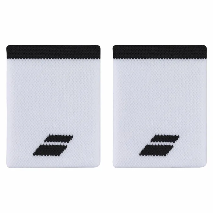 MenWomenJuniors and Kids Accessories Babolat Logo Jumbo Wristband Unisex White Black MenWomenJuniors and Kids Accessories Babolat Logo Jumbo Wristband Unisex White Black