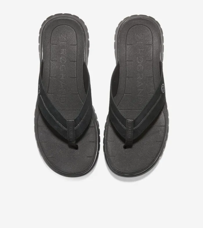 Men ZEROslashGRAND Thong Sandal Black Cole Haan Sandals