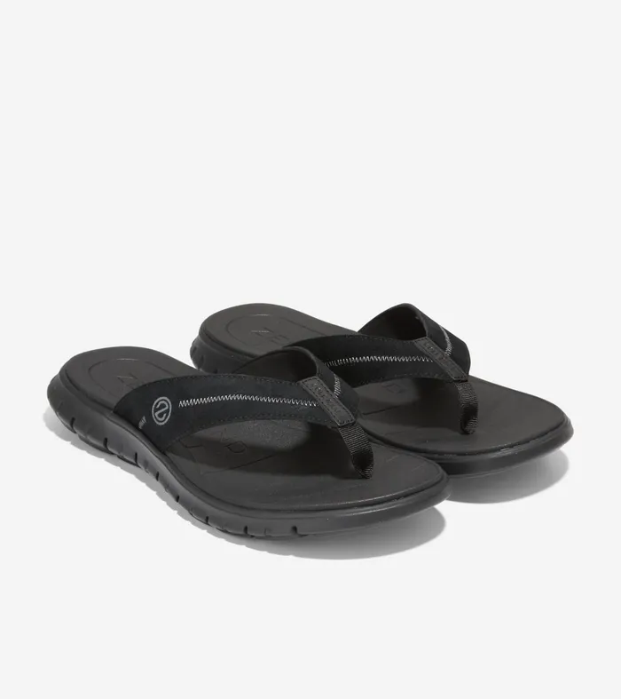 Men ZEROslashGRAND Thong Sandal Black Cole Haan Sandals