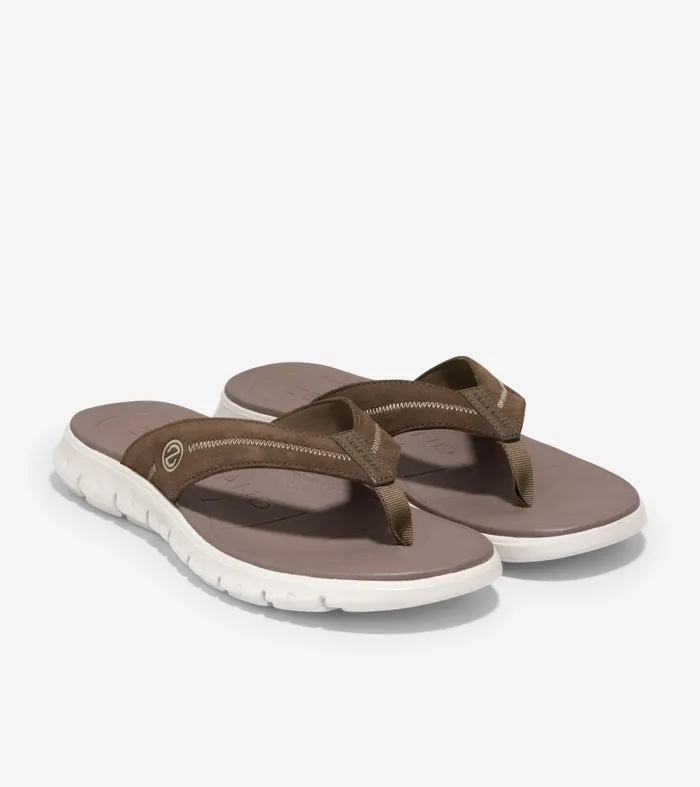 Men ZEROslashGRAND Thong Sandal Riverstoneoyster Mushroom Cole Haan Sandals
