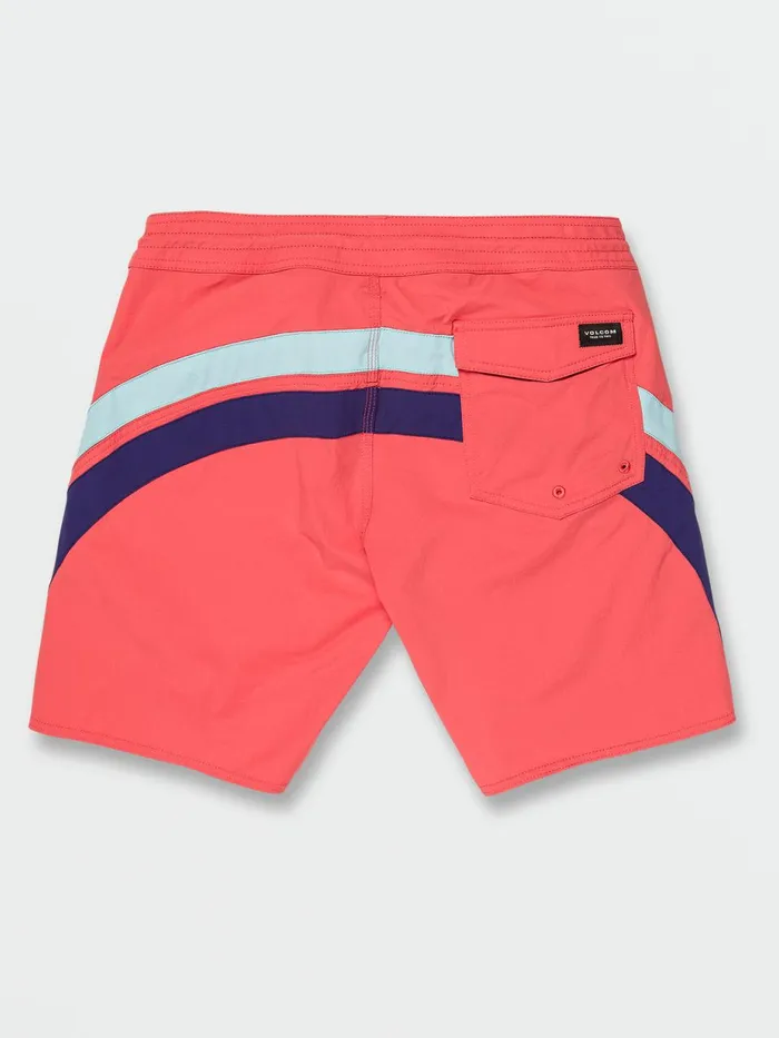 Mens Boardshorts and Trunks Volcom Arched Liberator Trunks 8211 Cayenne