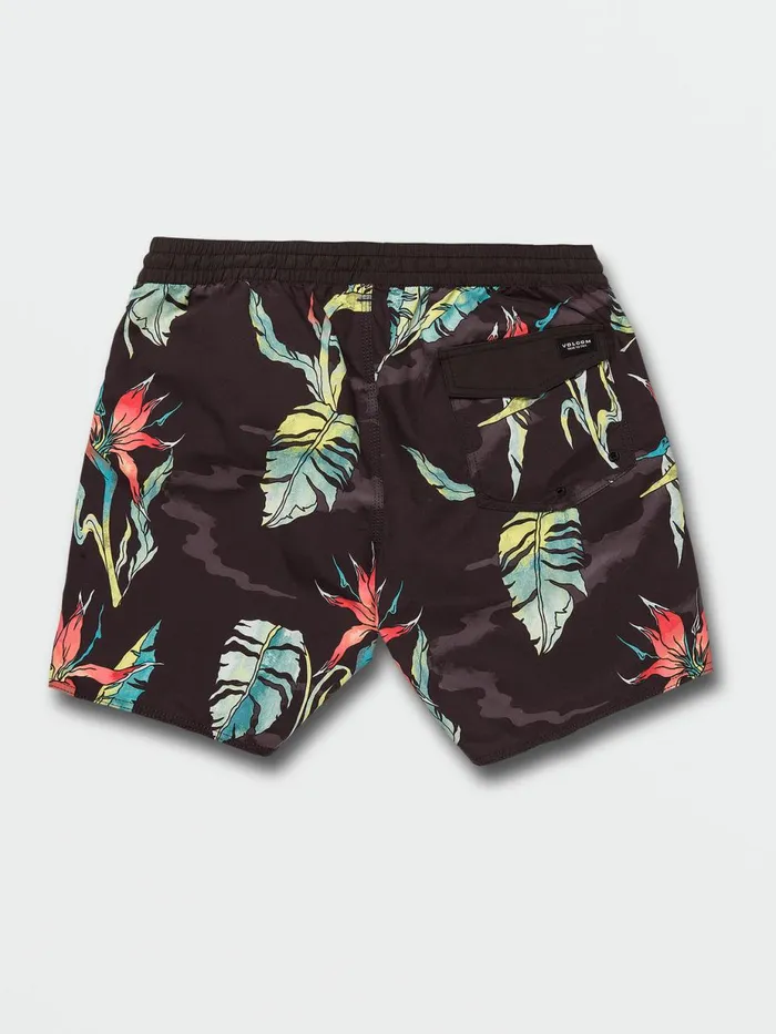 Mens Boardshorts and Trunks Volcom Beach Bunch Trunks 8211 Black