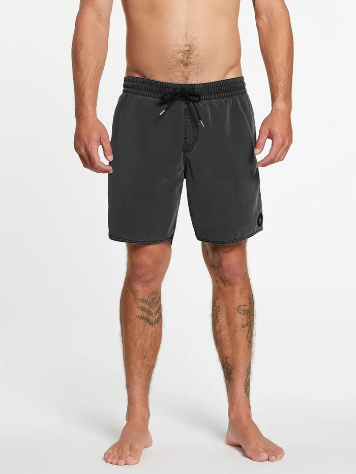 Mens Boardshorts and Trunks Volcom Center Trunks 8211 Black