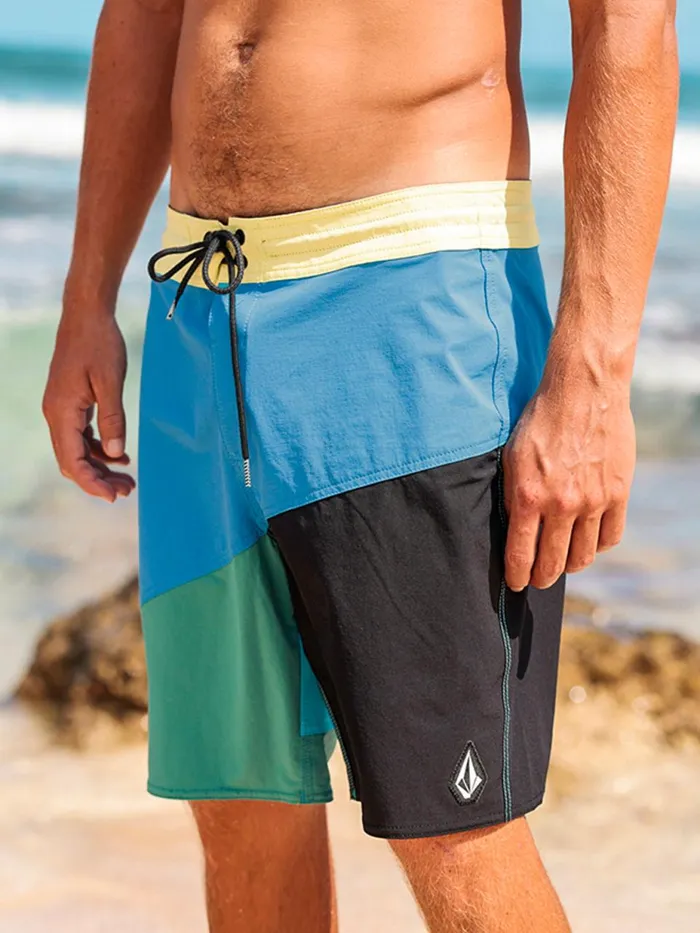 Mens Boardshorts and Trunks Volcom Halved Liberator Trunks 8211 Maliblue