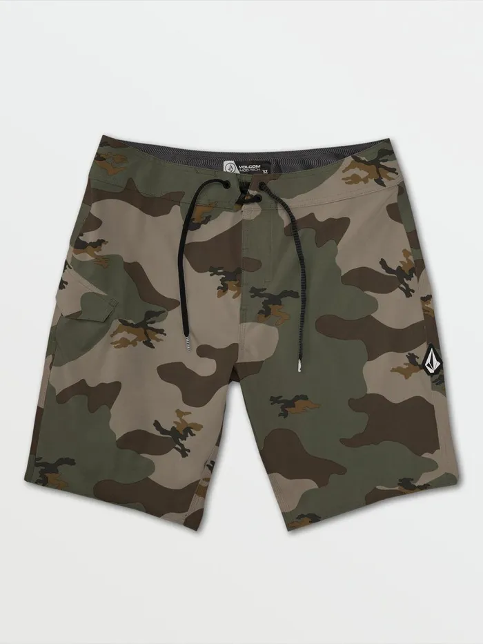 Mens Boardshorts and Trunks Volcom Lido Solid ModTech Trunks 8211 Camouflage